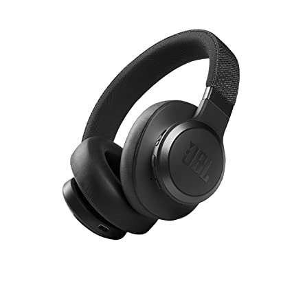 JBL Live 660NC, Smart Adaptive Noise Cancelling Bluetooth Wireless Over Ear Headphones with Mic up to 50 Hours Playtime with Quick Charge, Signature Sound (Black)