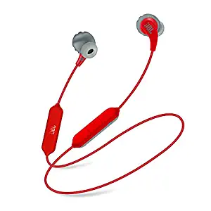 JBL Endurance RunBT, Sports in Ear Wireless Bluetooth Earphones with Mic, Sweatproof, Flexsoft eartips, Magnetic Earbuds, Fliphook & TwistLock Technology, Voice Assistant Support (Red)